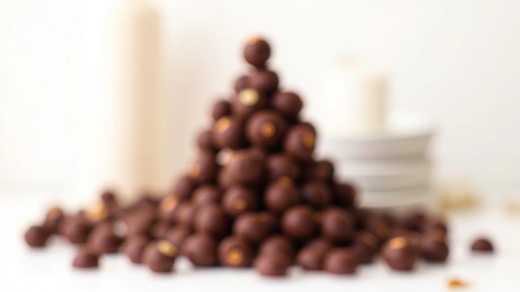 Signature dark chocolate truffle tower