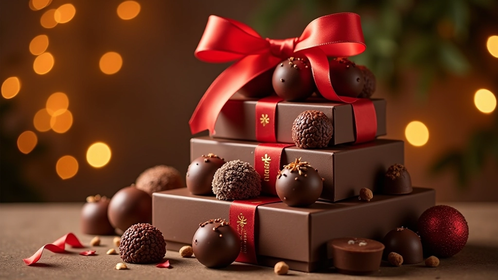 Seasonal celebration chocolate tower